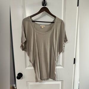 Forever21 small short sleeve loose cream blouse.